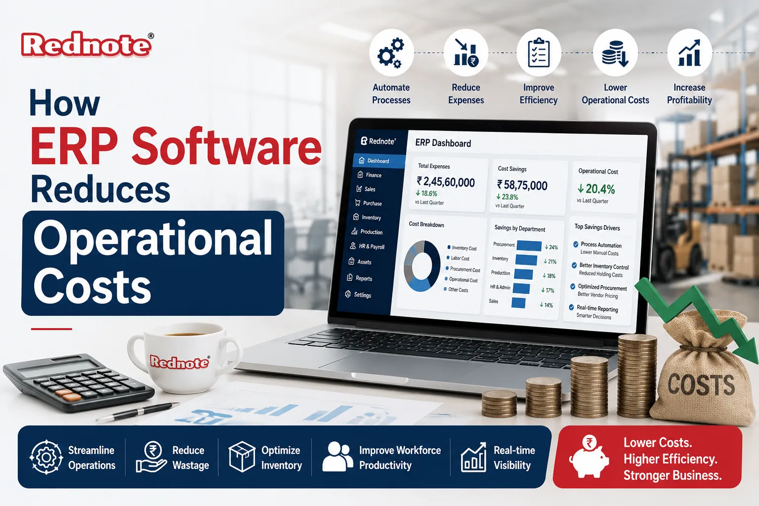 How ERP Software Reduces Operational Costs